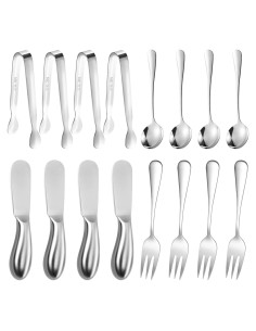 Juego de Cuchillos para Untar Mantequilla y Queso 16 Pzas Mlurcu