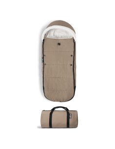 Saco de dormir BABYZEN YOYO Taupe con forro polar y capucha