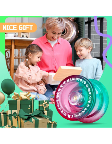 Yoyo YOSTAR K1 Verde Rosa para Niños Principiantes