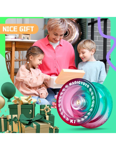Yoyo YOSTAR K1 Verde Rosa para Niños Principiantes