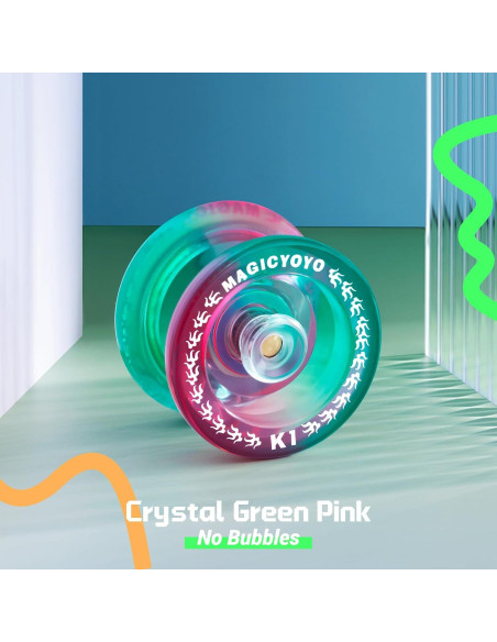 Yoyo YOSTAR K1 Verde Rosa para Niños Principiantes