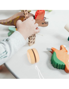 Yoyo de Madera DECHOUS 15pcs para Manualidades Niños 2