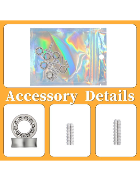Kit de Rodamientos para Yo-yo Abeillo 6 Piezas Acero Inoxidable