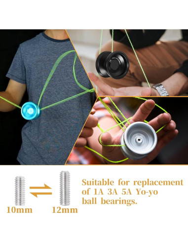 Kit de Rodamientos para Yo-yo Abeillo 6 Piezas Acero Inoxidable