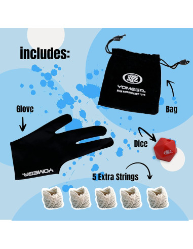 Yoyo Yomega Dash de Aluminio No Responsivo + Accesorios