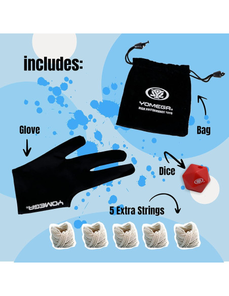 Yoyo Yomega Dash de Aluminio No Responsivo + Accesorios