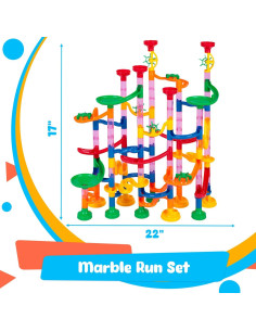 LovesTown Set 133 Piezas Carrera de Canicas Juguete Educativo 2
