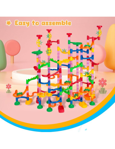 LovesTown Set 133 Piezas Carrera de Canicas Juguete Educativo