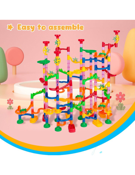 LovesTown Set 133 Piezas Carrera de Canicas Juguete Educativo