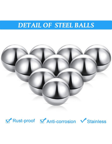 Bolas de Acero Inoxidable Ripeng 30 Piezas 1.27 cm