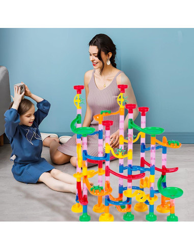 LovesTown Set 133 Piezas Carrera de Canicas Juguete Educativo