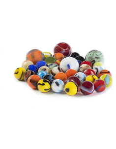 Set de 40 Canicas de Vidrio Ader Products Colores Asortidos