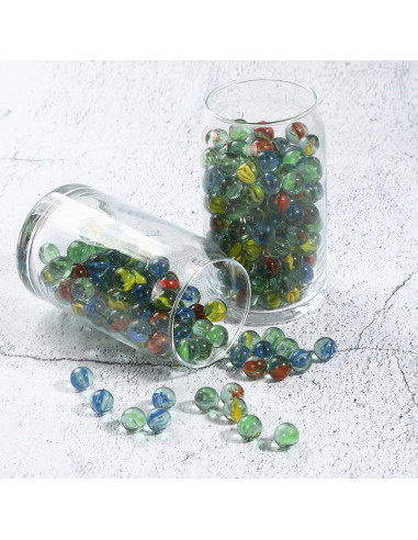 400 Canicas de Ojo de Gato CHU KE 1,42 cm para Juegos