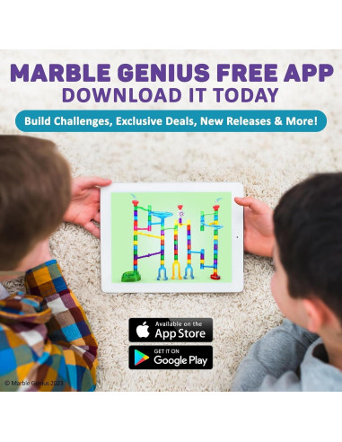 Juego de Canicas Marble Genius - 130 Piezas para Niños