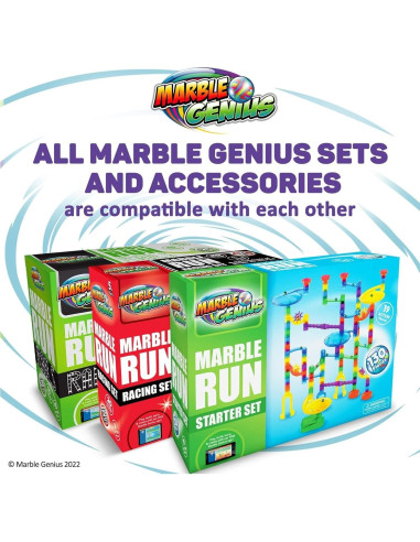 Juego de Canicas Marble Genius - 130 Piezas para Niños