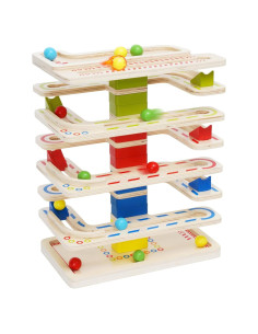 Juguete de Caída de Pelotas de Madera Ark miido 8 Niveles