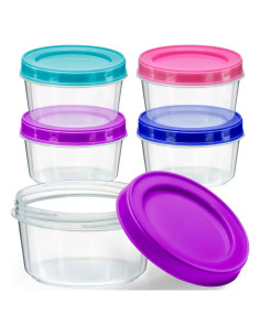 DecorRack Set de 4 Contenedores Plásticos 198 ml Herméticos
