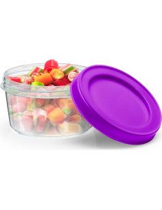 DecorRack Set de 4 Contenedores Plásticos 198 ml Herméticos 2