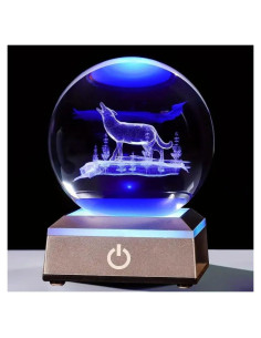 Lámpara de Lobo 3D Winmist Glimpse Luz LED Colorida 8cm