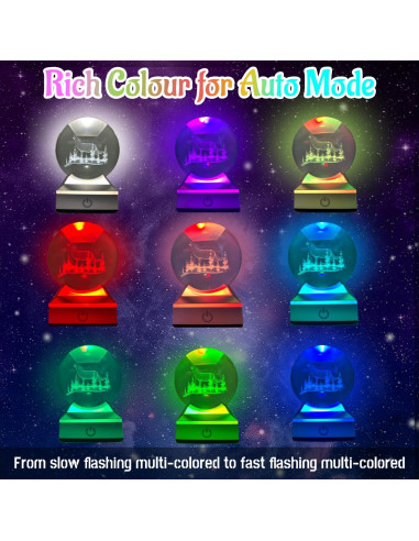 Lámpara de Lobo 3D Winmist Glimpse Luz LED Colorida 8cm