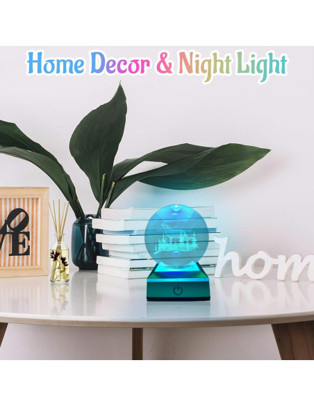 Lámpara de Lobo 3D Winmist Glimpse Luz LED Colorida 8cm