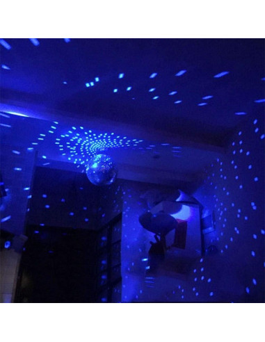 Luz de bola de discoteca Jinda Audio 3W LED azul