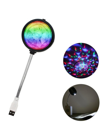 Luz LED USB 2 en 1 Soseelnee Bola Mágica Colorida 4W