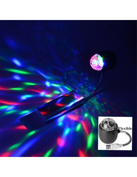 Luz LED USB 2 en 1 Soseelnee Bola Mágica Colorida 4W