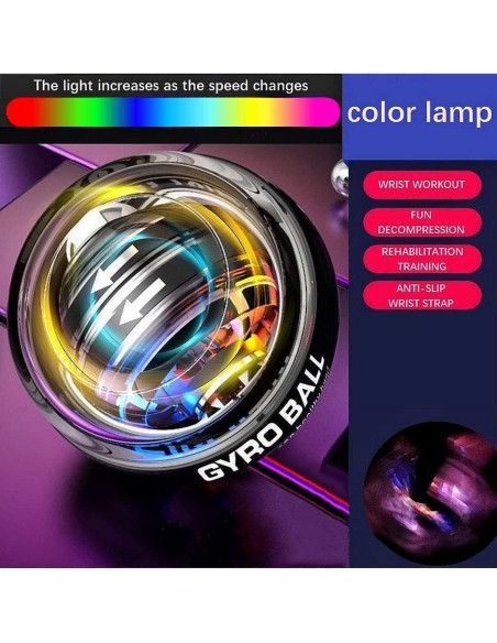 Bola Giroscópica BatanE GB001 para Fortalecer Muñeca y Brazos