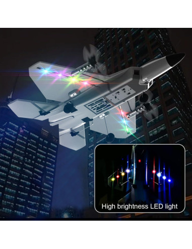 Avión RC Leopmase F-22 con Estabilizador y 2 Baterías