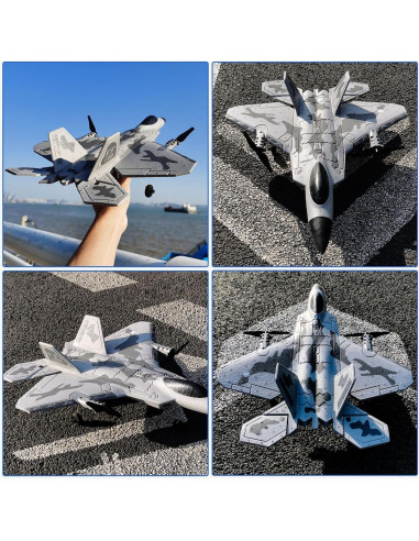 Avión RC Leopmase F-22 con Estabilizador y 2 Baterías