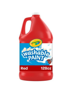Pintura Roja Lavable Crayola 128oz Ideal para Niños