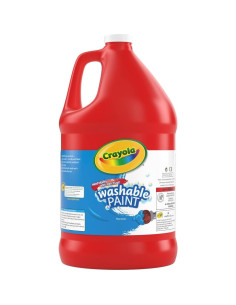 Pintura Roja Lavable Crayola 128oz Ideal para Niños 2
