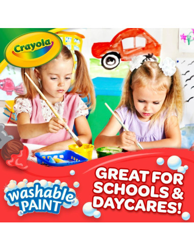 Pintura Lavable Crayola 1 Galón Amarillo para Niños