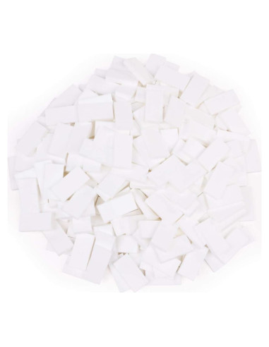 Dominó a Granel 100pcs - Plástico Blanco para Niños
