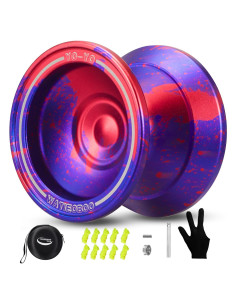 Yoyo WATIEOBOO Profesional Doble Función 68g Rojo Púrpura
