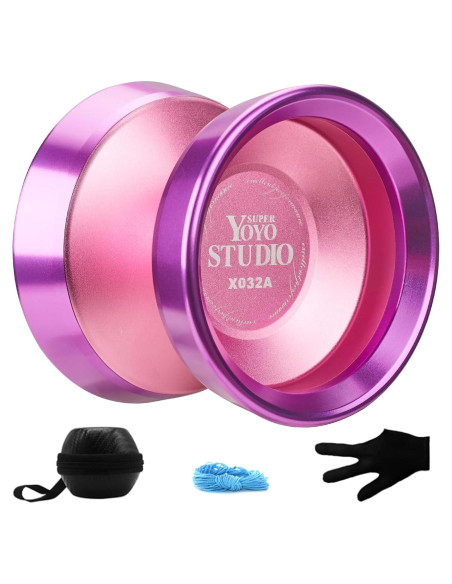 Yoyo Profesional YOYOSTUDIO Rosa con Anillos de Aluminio