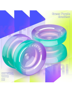 Yoyo MagicYoyo K2 Cristal Verde Púrpura para Niños y Adultos 2
