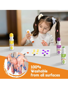 Marcadores de Puntos Ultimate Stationery 6 Colores Lavables 2