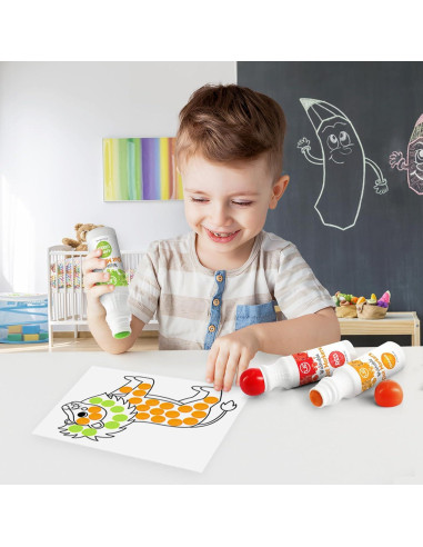 Marcadores de Puntos Ultimate Stationery 6 Colores Lavables