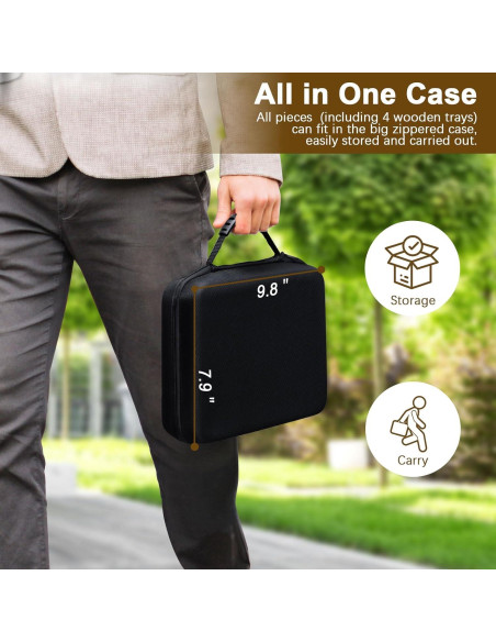 Juego de Dominó Doble 6 UVCANY con 4 Soportes de Madera