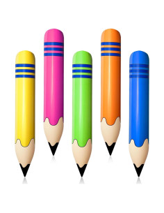 5 Pzs Lápices Inflables Gigantes Denylo Pro Decoración Fiesta