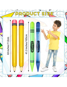 Globos Inflables Gigantes Denylo Pro 4 Piezas Decoración Escolar 2