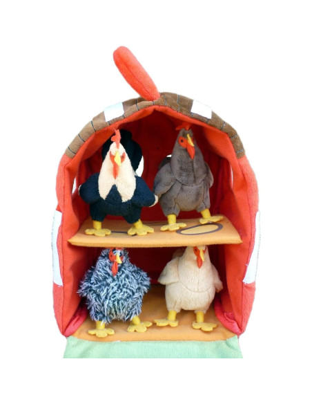Casa de Gallinas Juguete de Peluche Adore 33 cm 2 pisos
