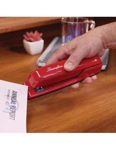 Grapadora de Oficina Swingline 747, Metal, Rojo, 30 Hojas