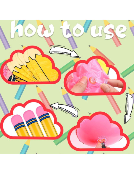 12 Pzs Crayones Inflables Gigantes Denylo Pro Decoración