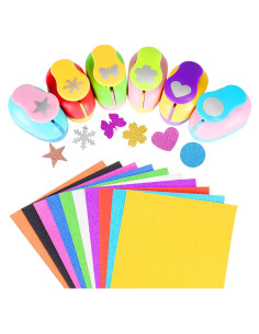 Juego de Troqueles de Papel Echolife con 10 Cartulinas Brillantes