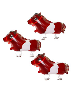 Globos Caminantes Soochat Caballo Mylar 3 Pcs Fiesta