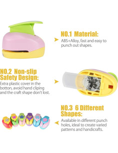 Juego de Troqueles de Papel Echolife con 10 Cartulinas Brillantes 2