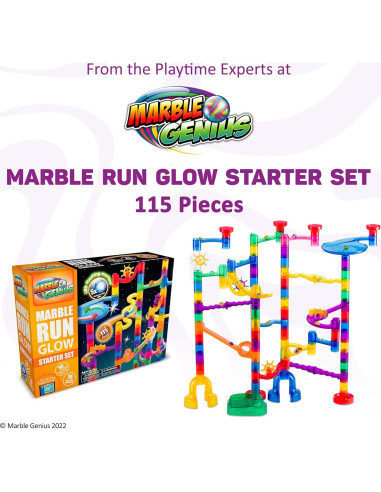 Conjunto de Canicas Brillantes Marble Genius 115 Piezas